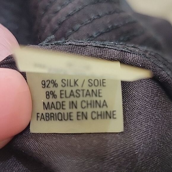 ELIE TAHARI Silk Brown Sequined Sleeveless Blouse Size Small - Picture 8 of 8